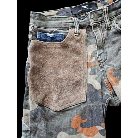 Jordan Craig Jeans Boy 12 Slim Camo Patchwork Legacy Edition Distressed Woodland - Picture 9 of 16